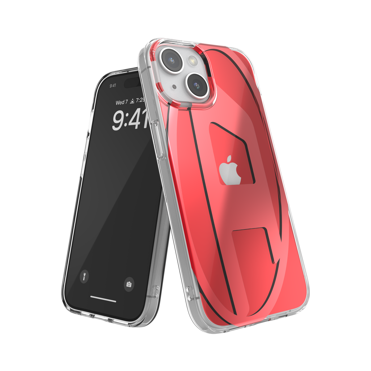 iPhone15ケース Oval D レッド