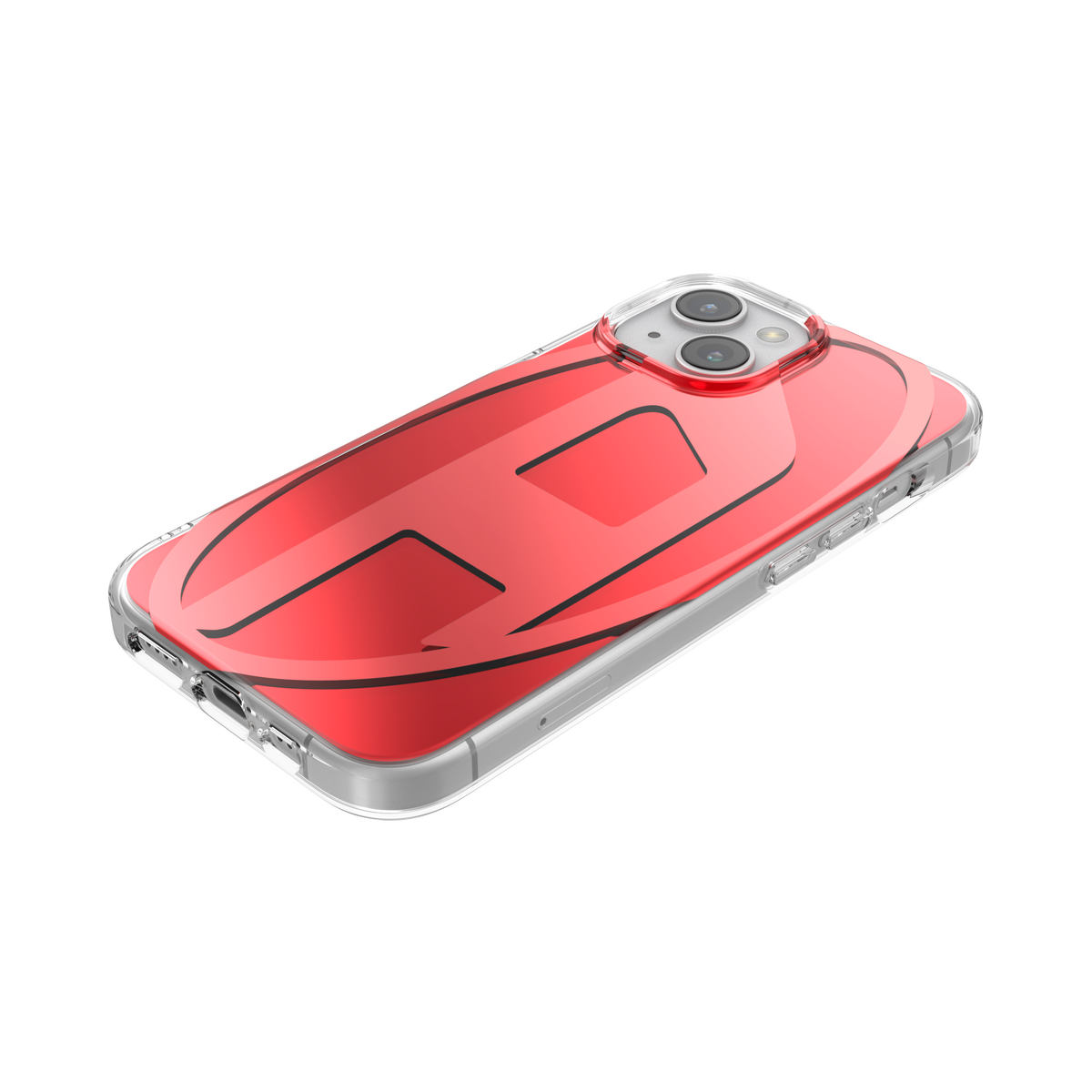iPhone15ケース Oval D レッド