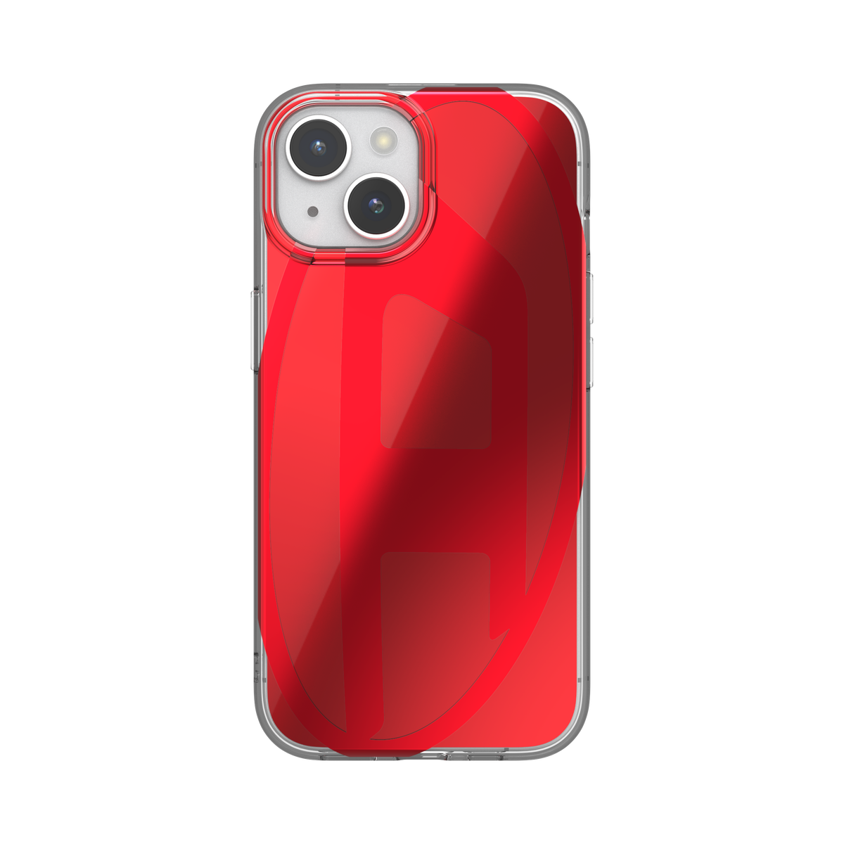 iPhone15ケース Oval D レッド