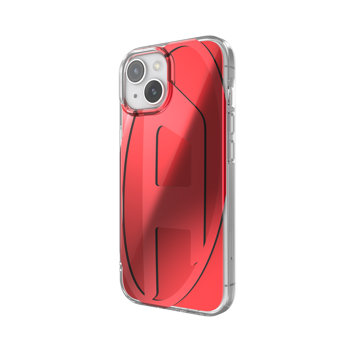 iPhone15ケース Oval D レッド