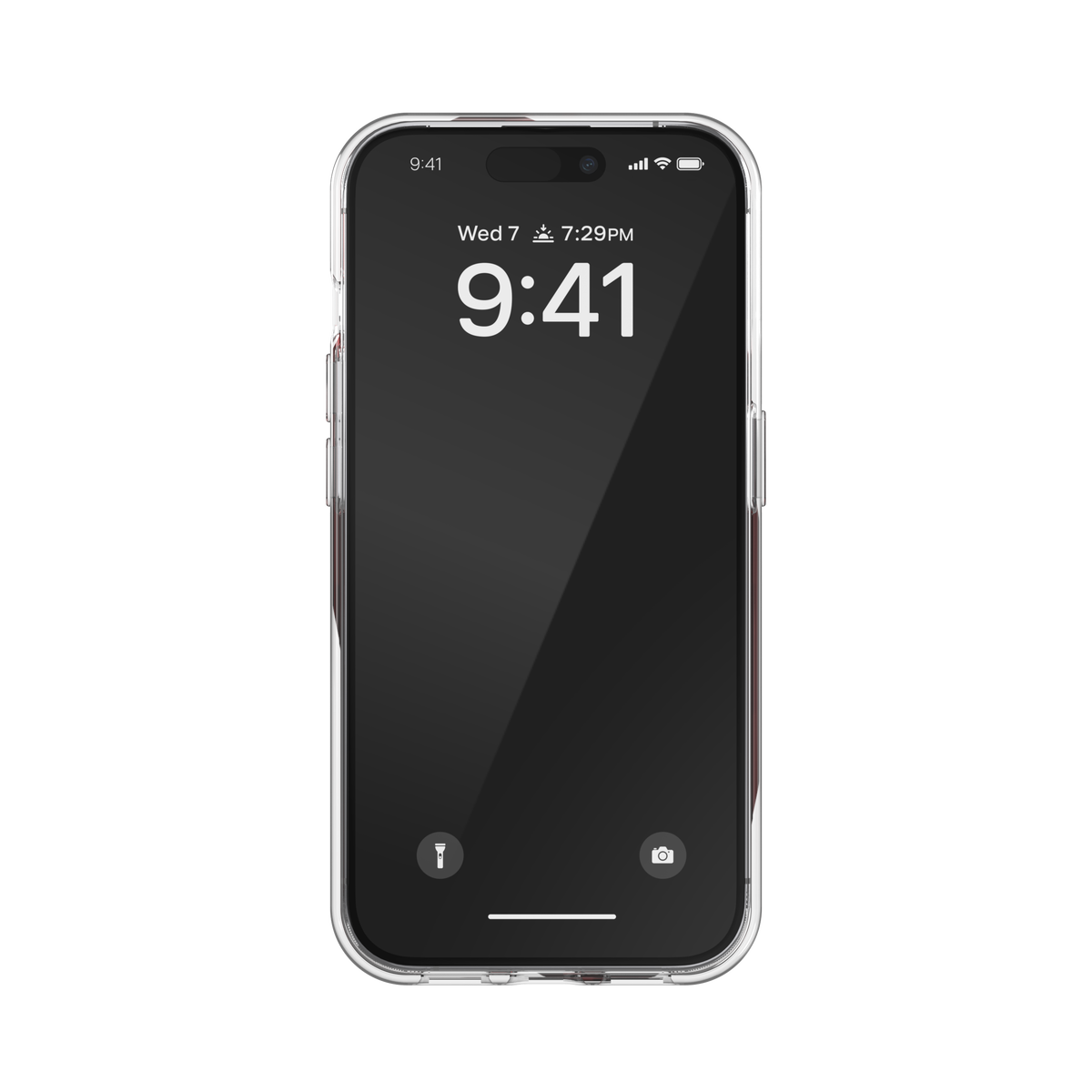 iPhone15Proケース Oval D レッド