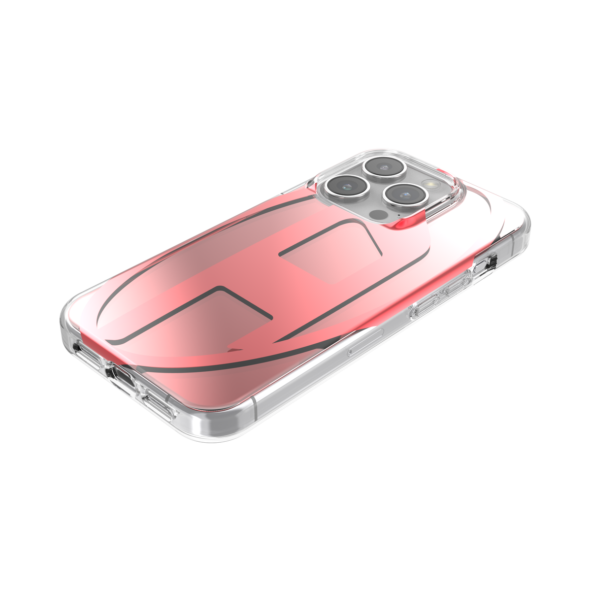 iPhone15Proケース Oval D レッド