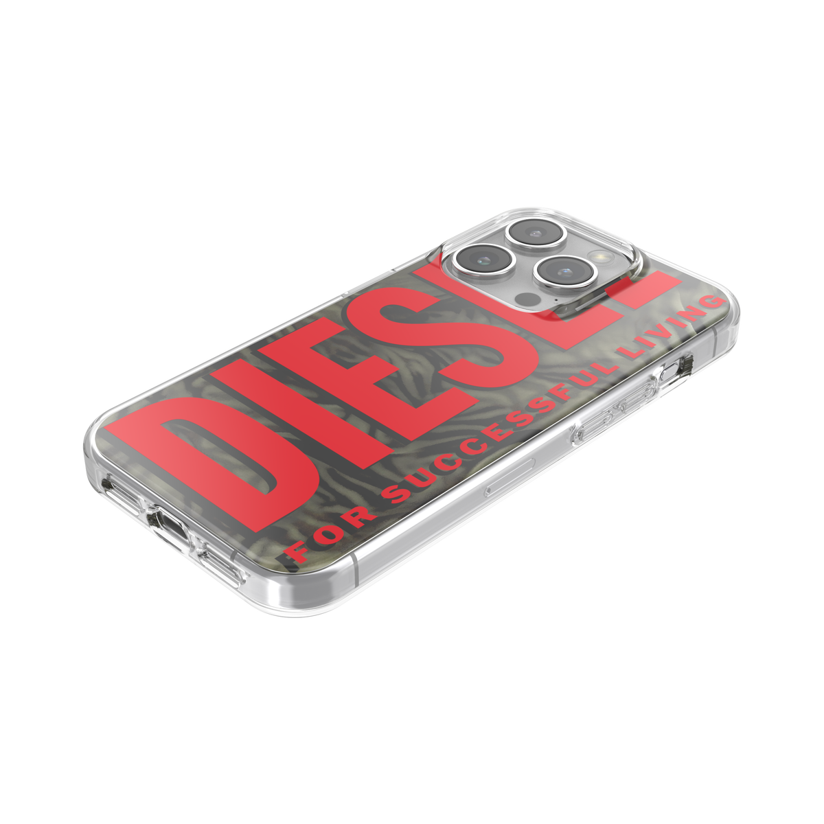 iPhone15Proケース Biscotto Camo レッド