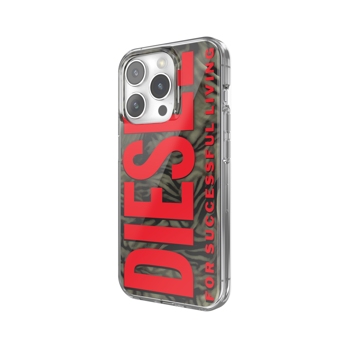 iPhone15Proケース Biscotto Camo レッド