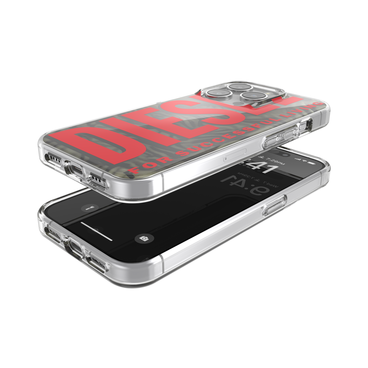 iPhone15Proケース Biscotto Camo レッド