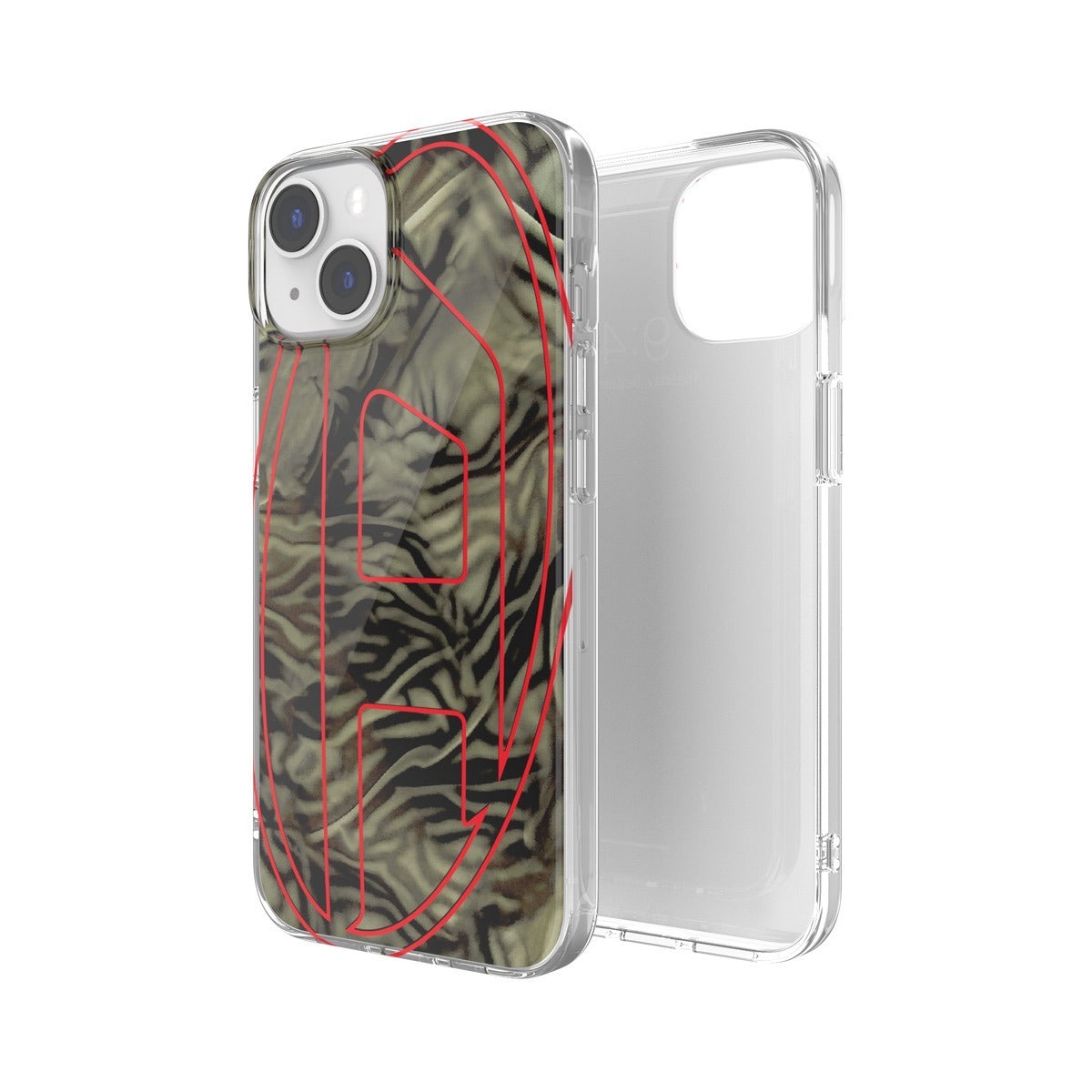 iPhone14/13ケース Oval D Camo グリーン