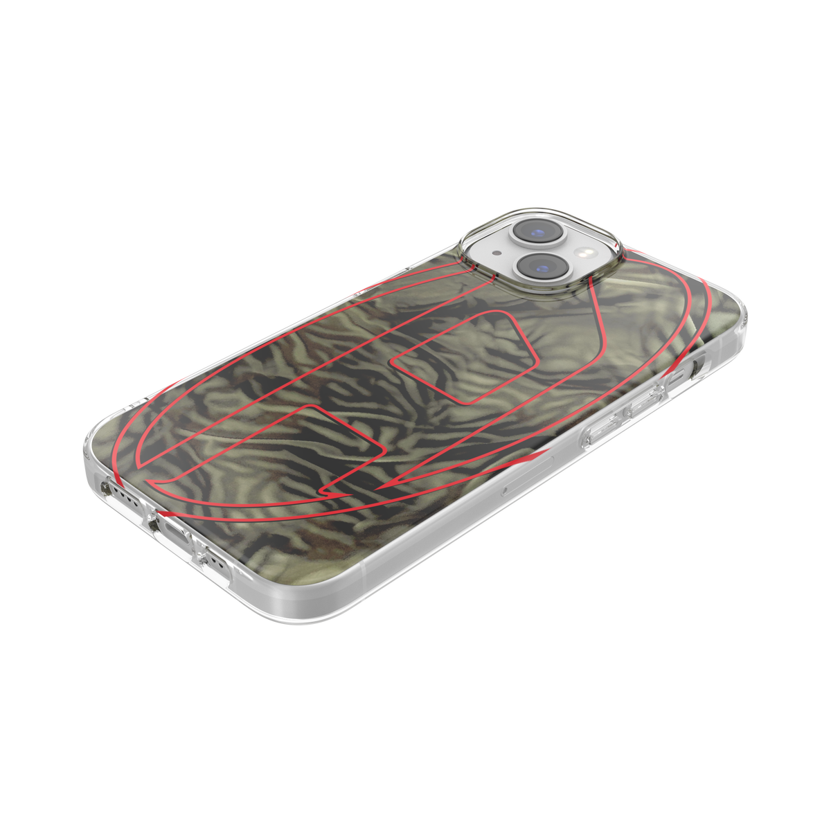 iPhone14/13ケース Oval D Camo グリーン