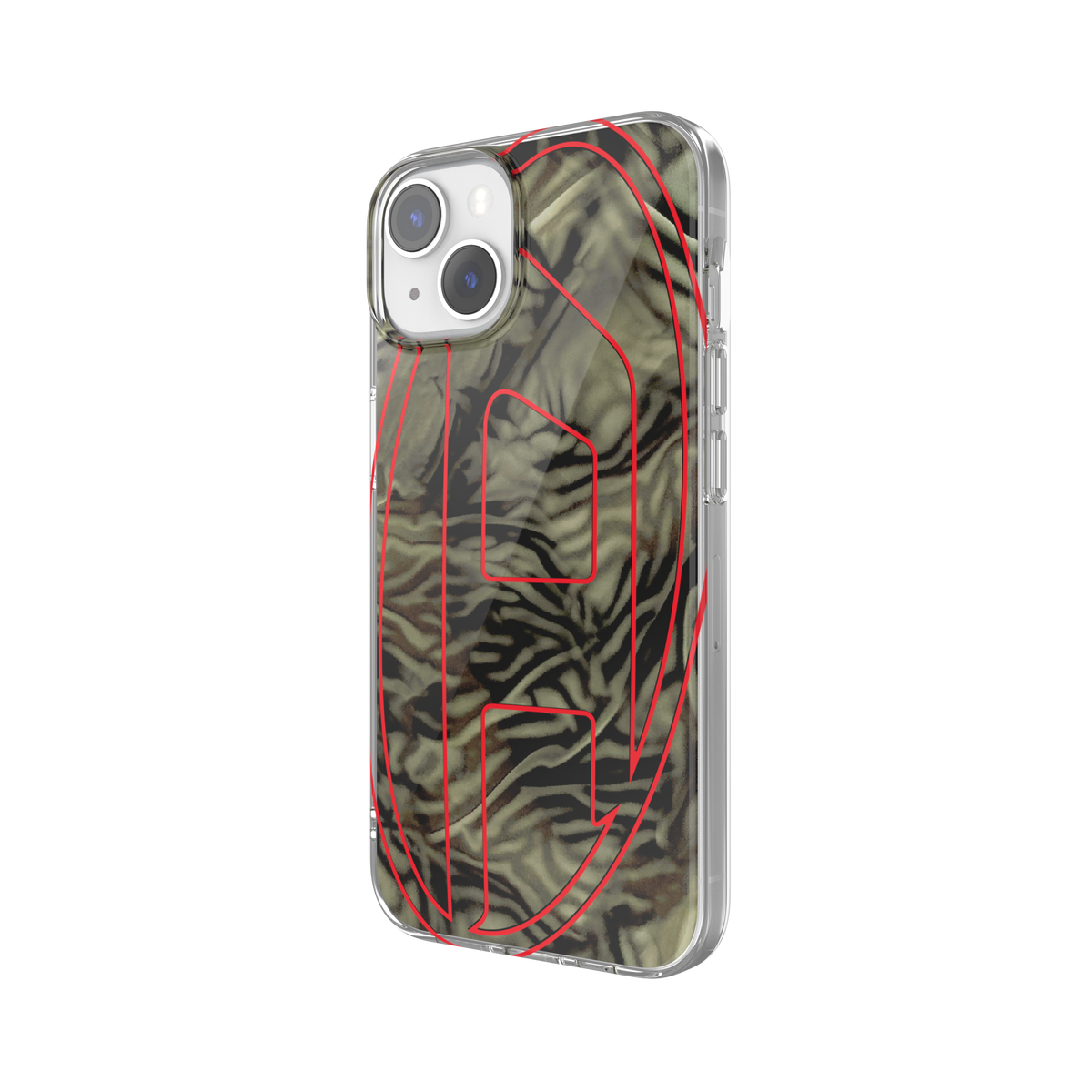 iPhone14/13ケース Oval D Camo グリーン