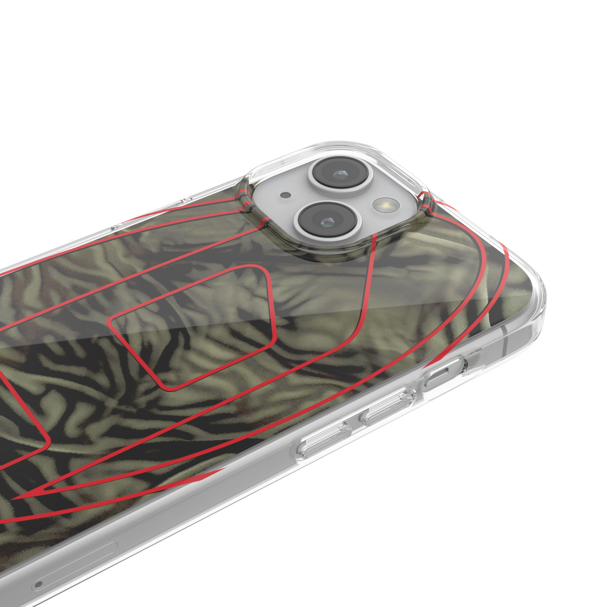 iPhone15ケース Oval D Camo グリーン