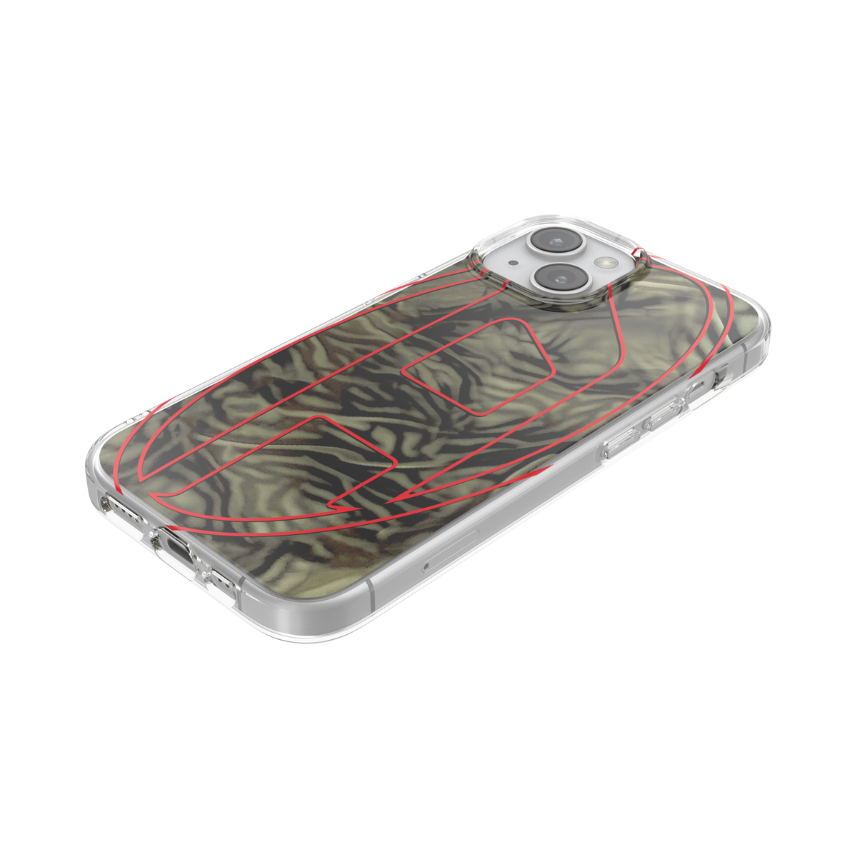 iPhone15ケース Oval D Camo グリーン