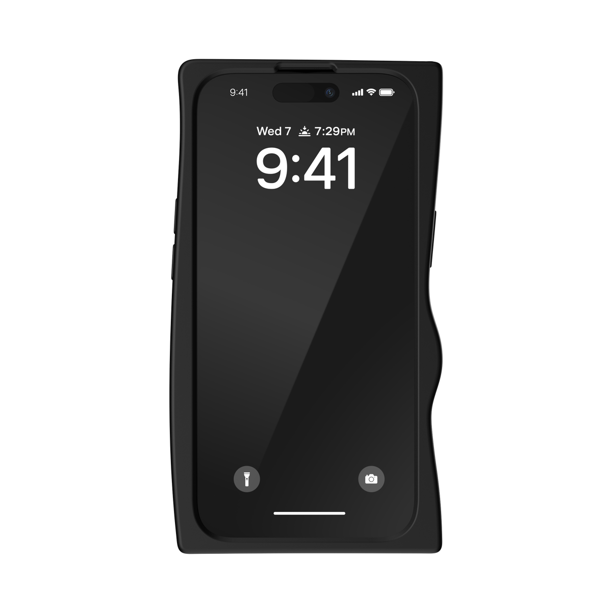 iPhone15ケース D By Silicone ブラック