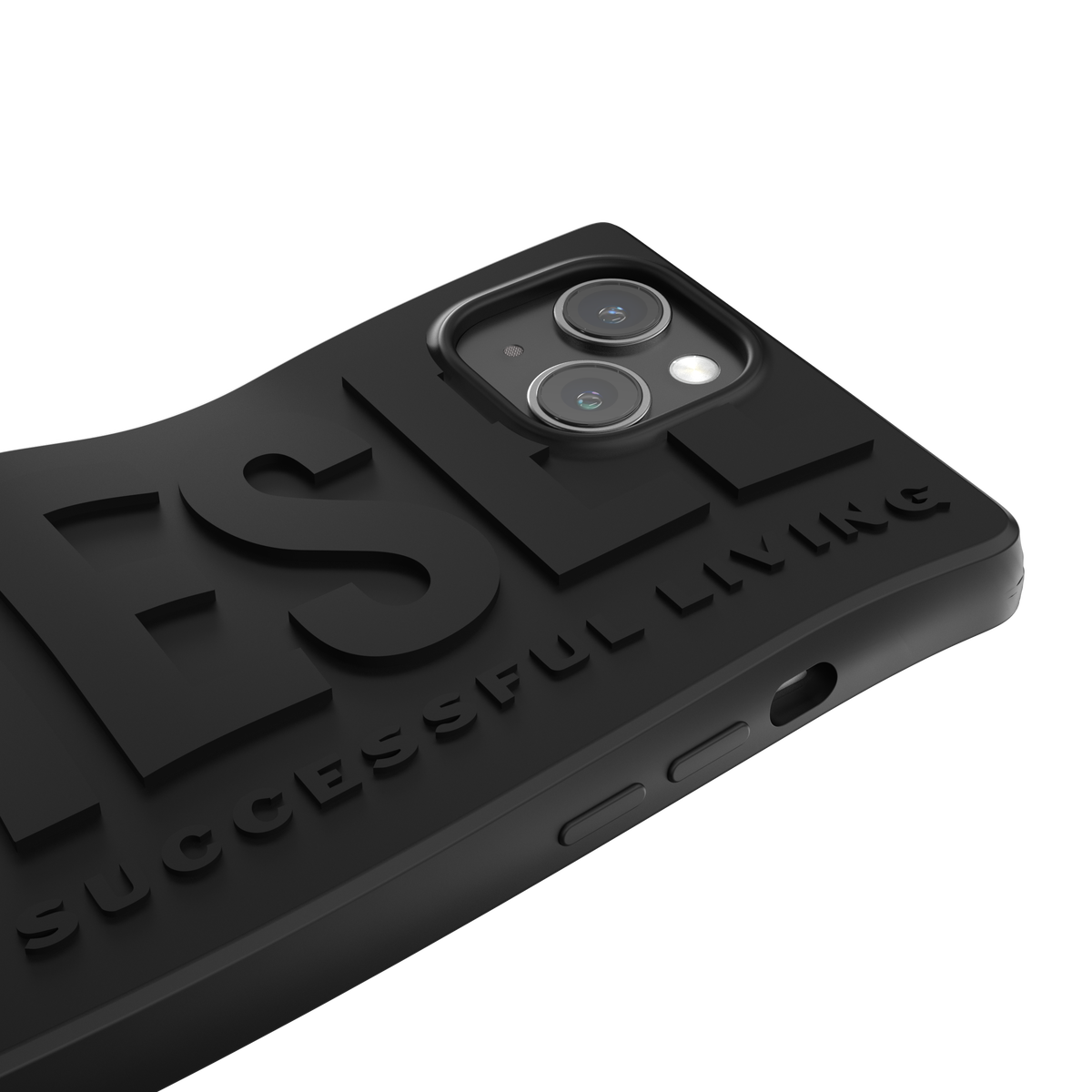 iPhone15ケース D By Silicone ブラック