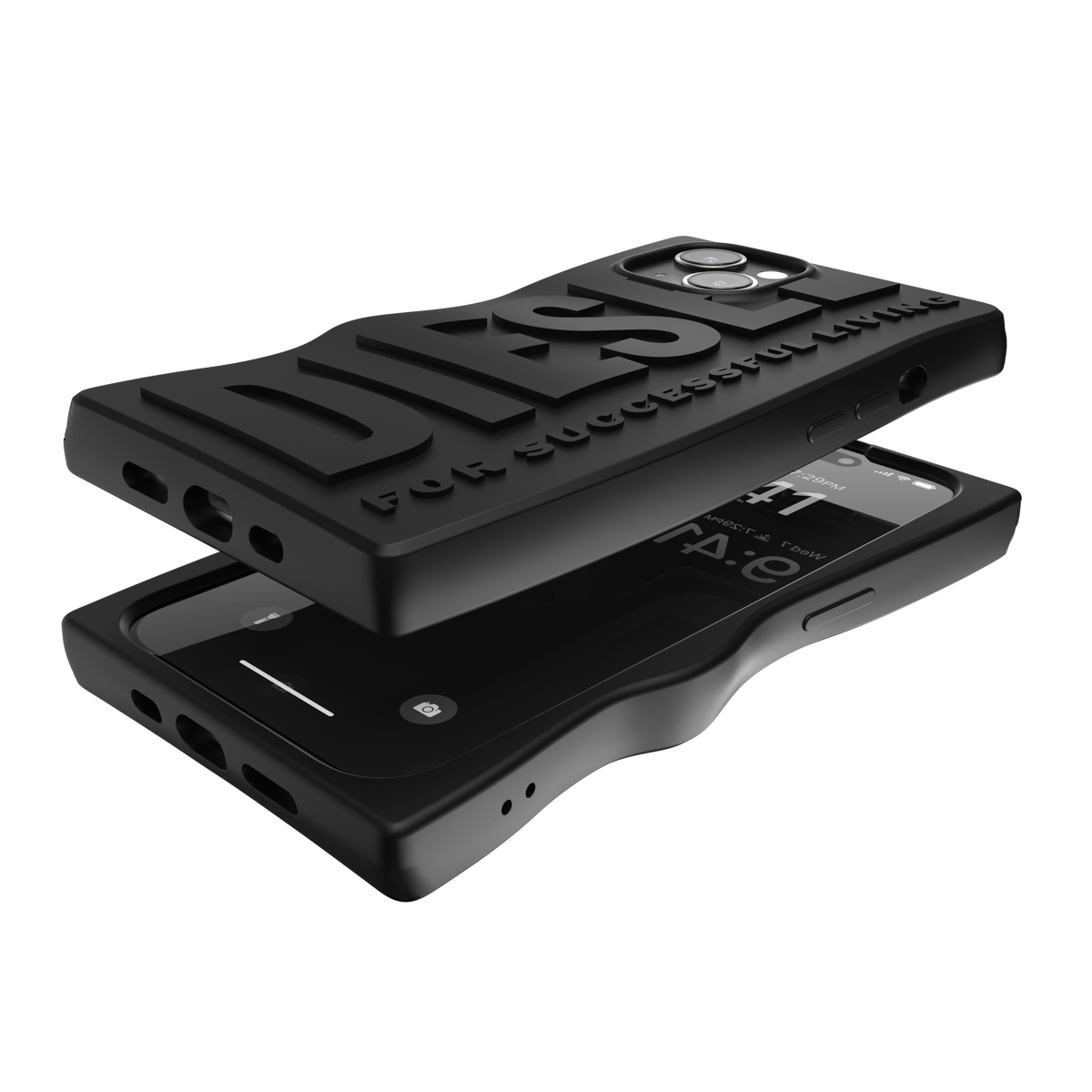 iPhone15ケース D By Silicone ブラック