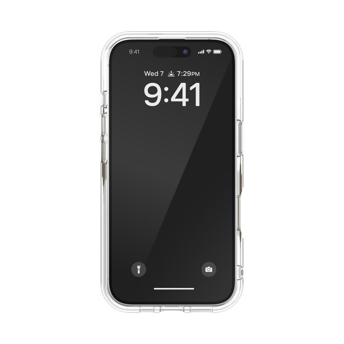 iPhone 16ケース Oval D Mirror Clear クリア/ゴールド