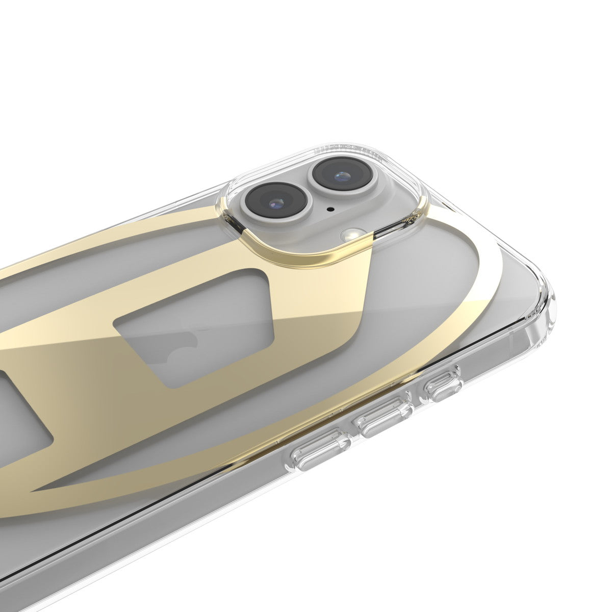iPhone 16ケース Oval D Mirror Clear クリア/ゴールド