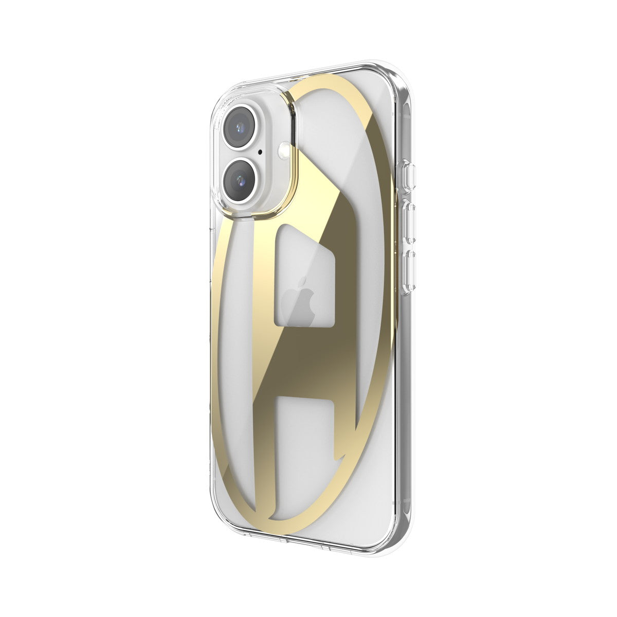 iPhone 16ケース Oval D Mirror Clear クリア/ゴールド