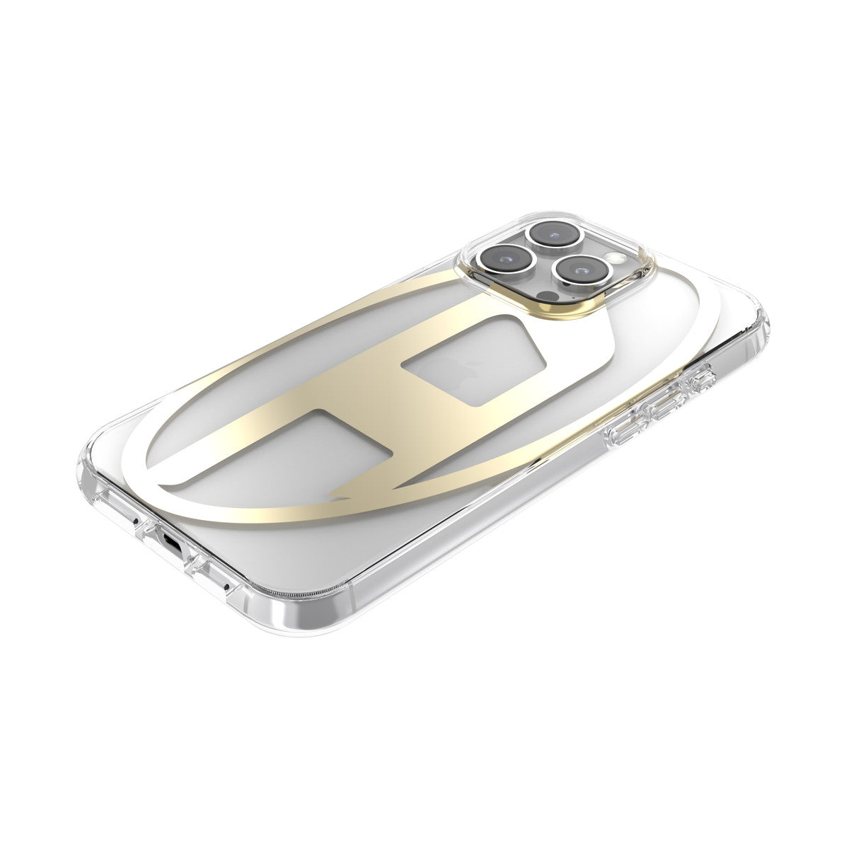 iPhone 16 Pro Maxケース Oval D Mirror Clear クリア/ゴールド