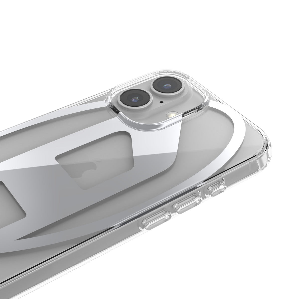 iPhone 16ケース Oval D Mirror Clear クリア/シルバー