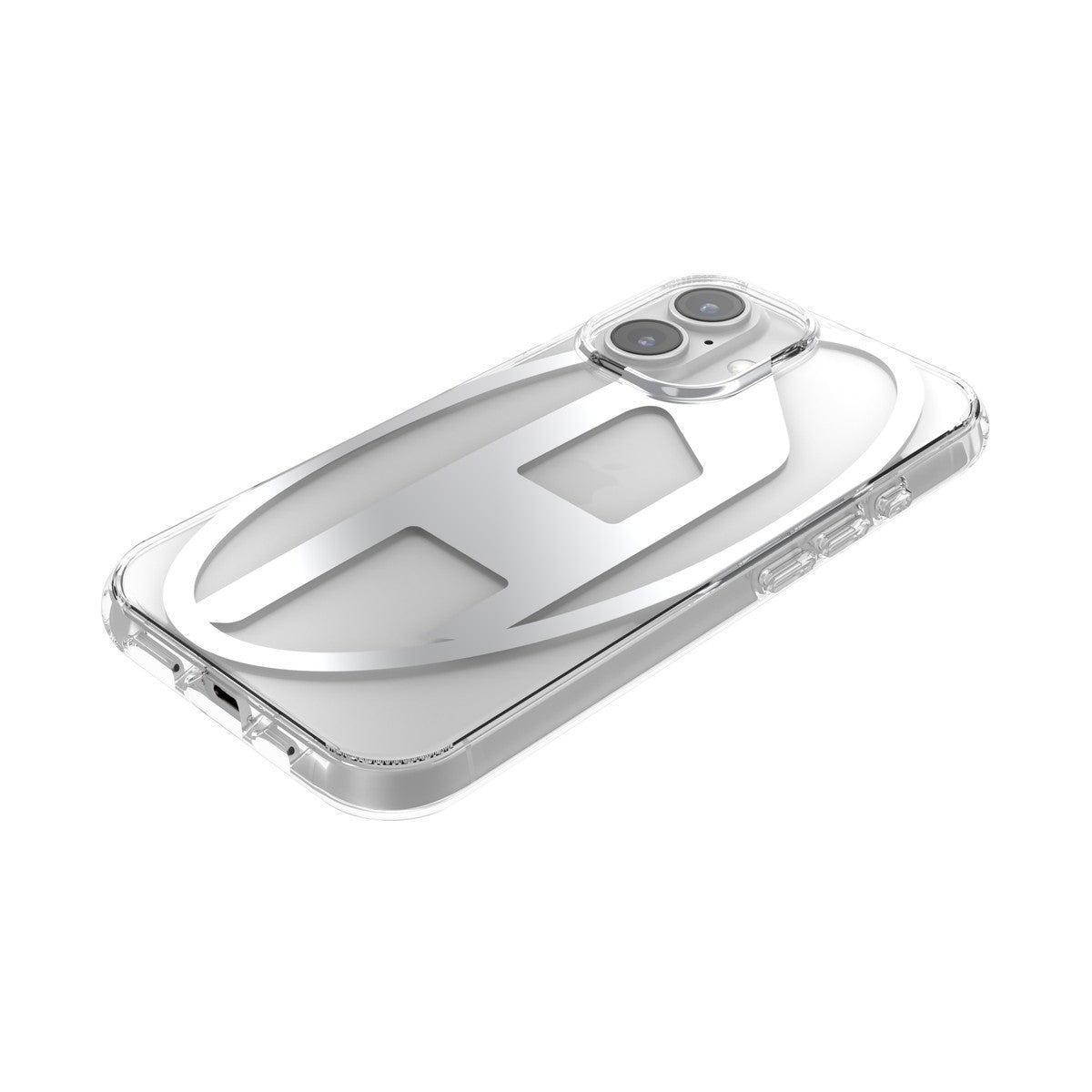 iPhone 16ケース Oval D Mirror Clear クリア/シルバー