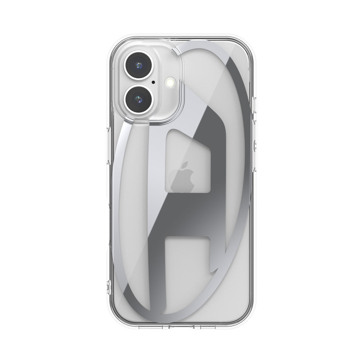 iPhone 16ケース Oval D Mirror Clear クリア/シルバー