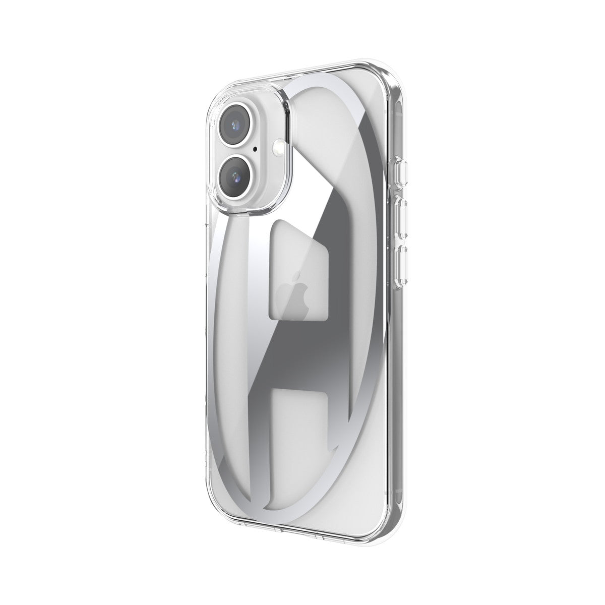 iPhone 16ケース Oval D Mirror Clear クリア/シルバー
