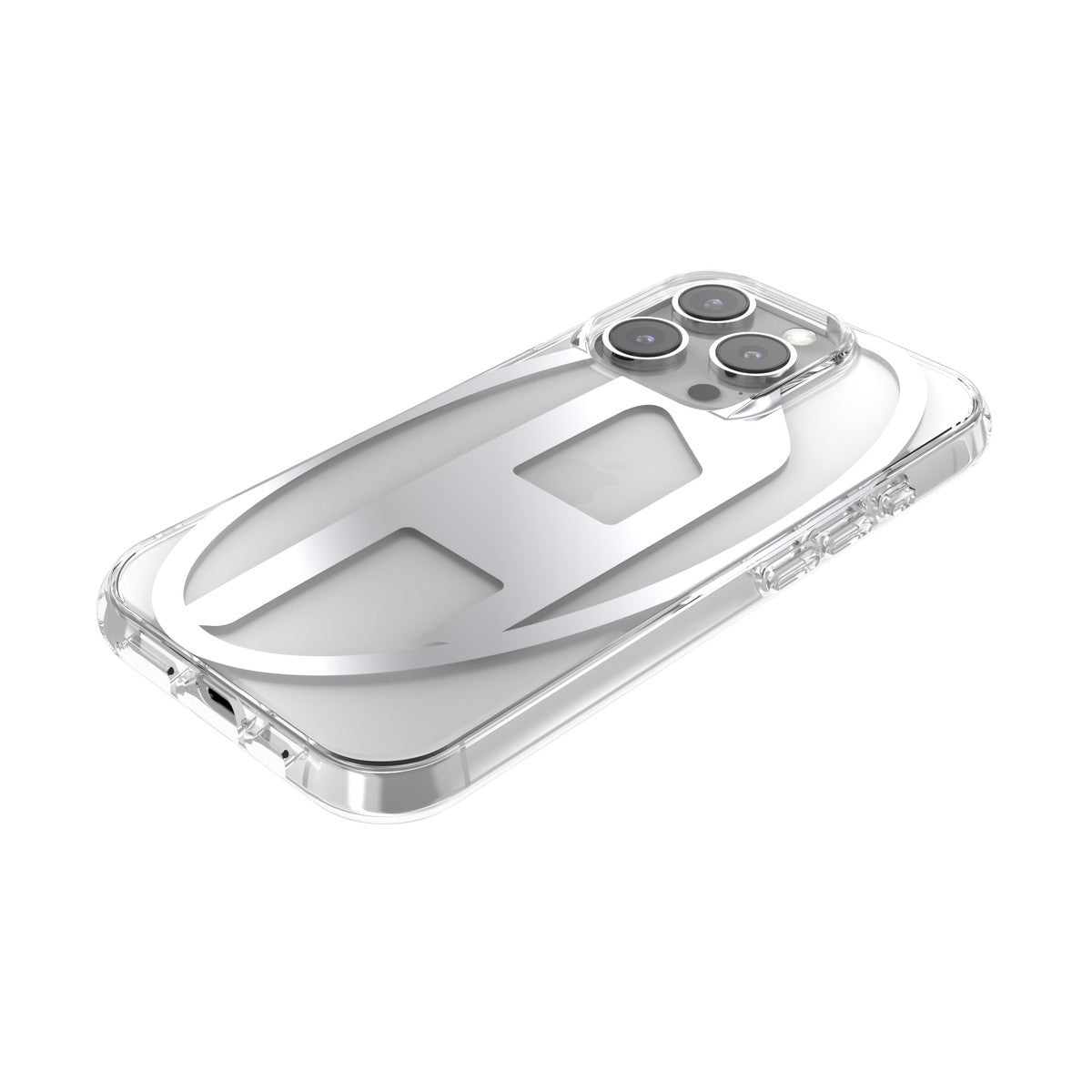 iPhone 16 Proケース Oval D Mirror Clear クリア/シルバー