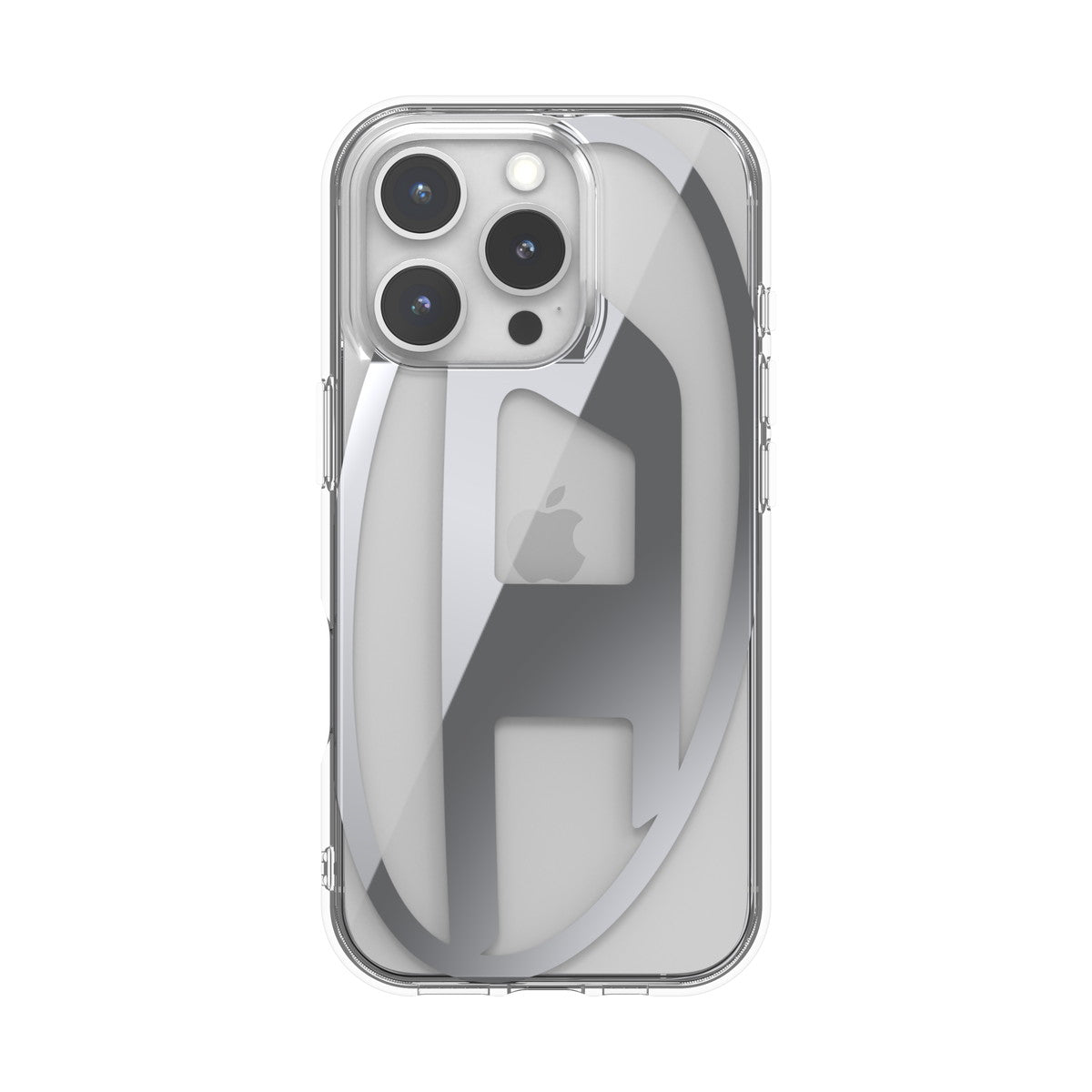 iPhone 16 Proケース Oval D Mirror Clear クリア/シルバー