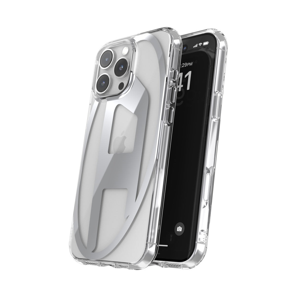 iPhone 16 Pro Maxケース Oval D Mirror Clear クリア/シルバー