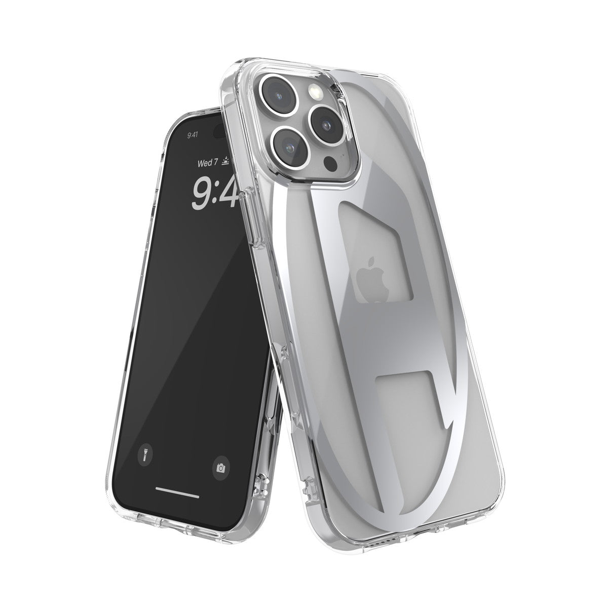 iPhone 16 Pro Maxケース Oval D Mirror Clear クリア/シルバー