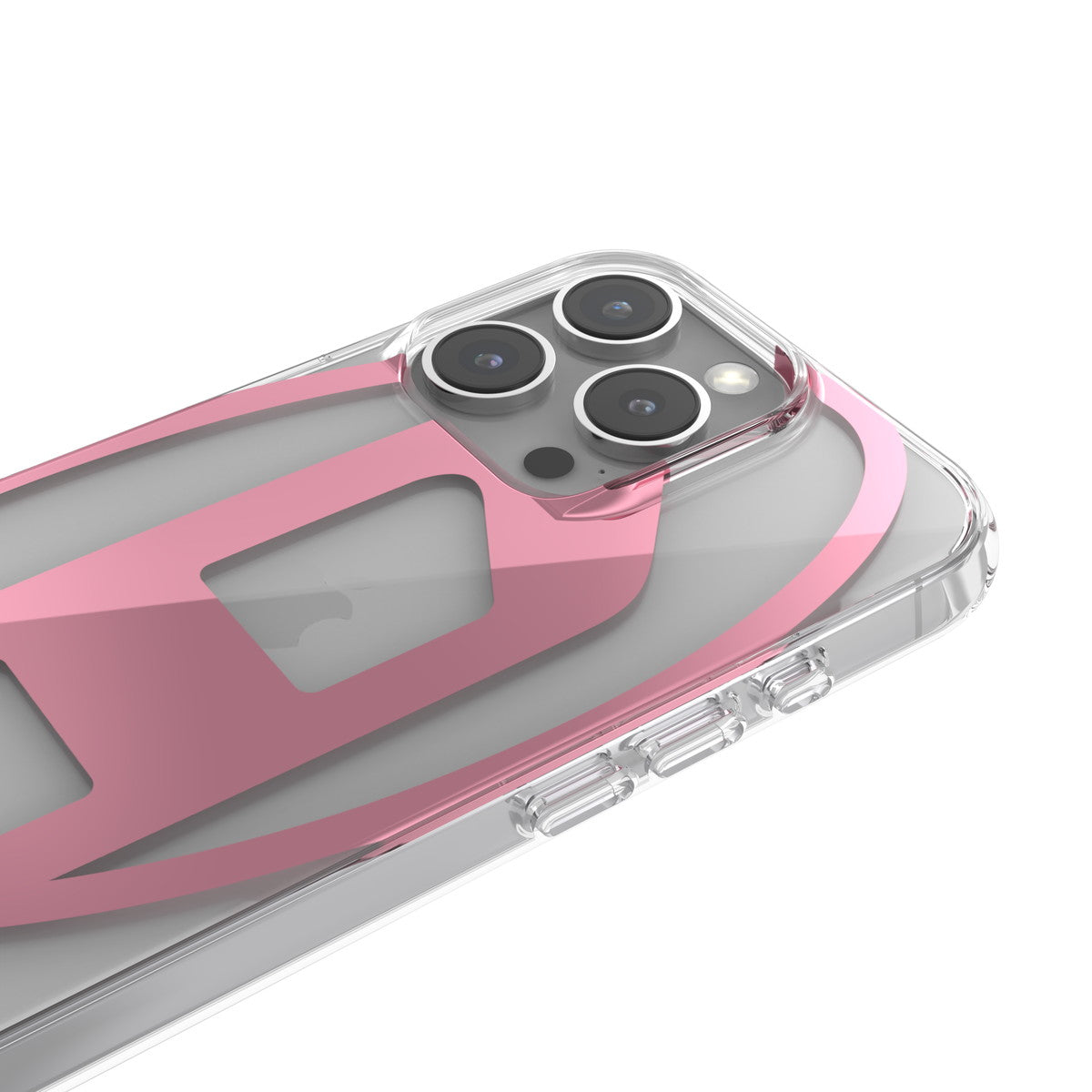iPhone 16 Proケース Oval D Mirror Clear クリア/ピンク