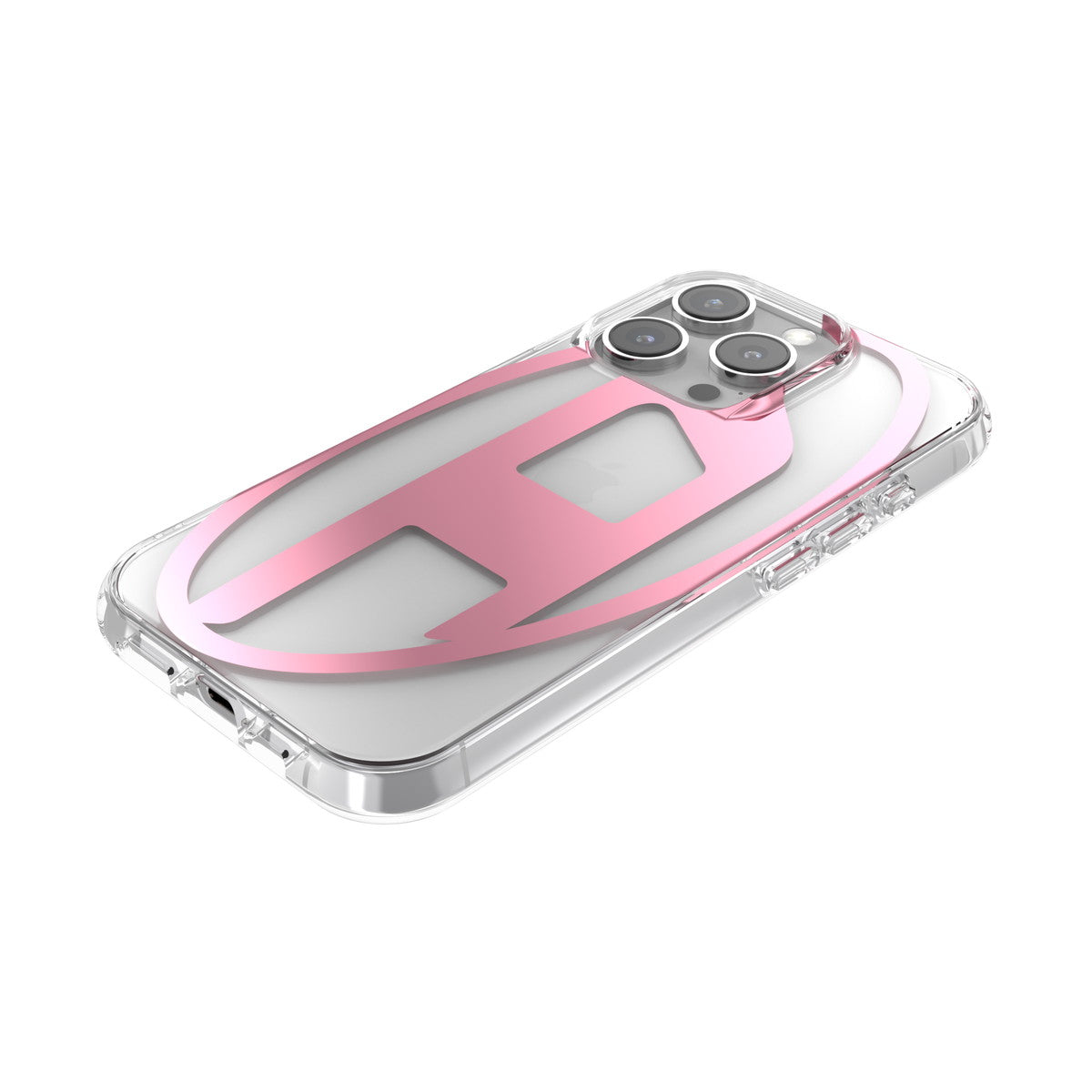 iPhone 16 Proケース Oval D Mirror Clear クリア/ピンク
