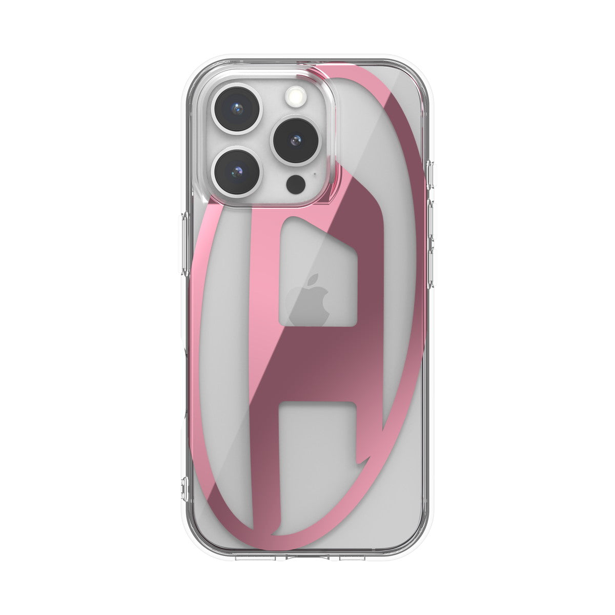 iPhone 16 Proケース Oval D Mirror Clear クリア/ピンク