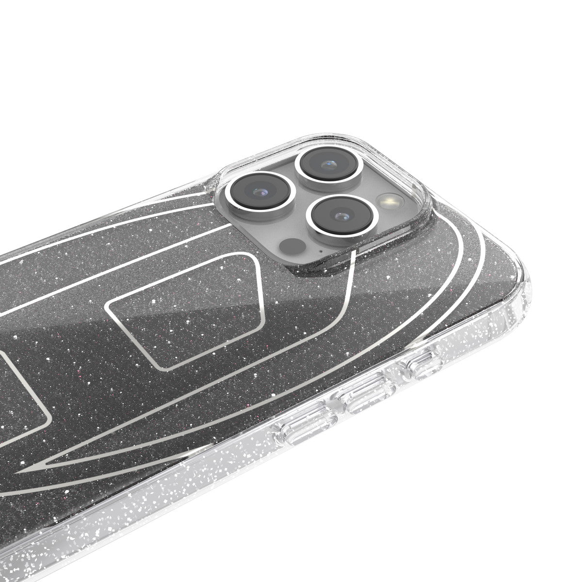 iPhone 16 Proケース Oval D Glitter ブラック
