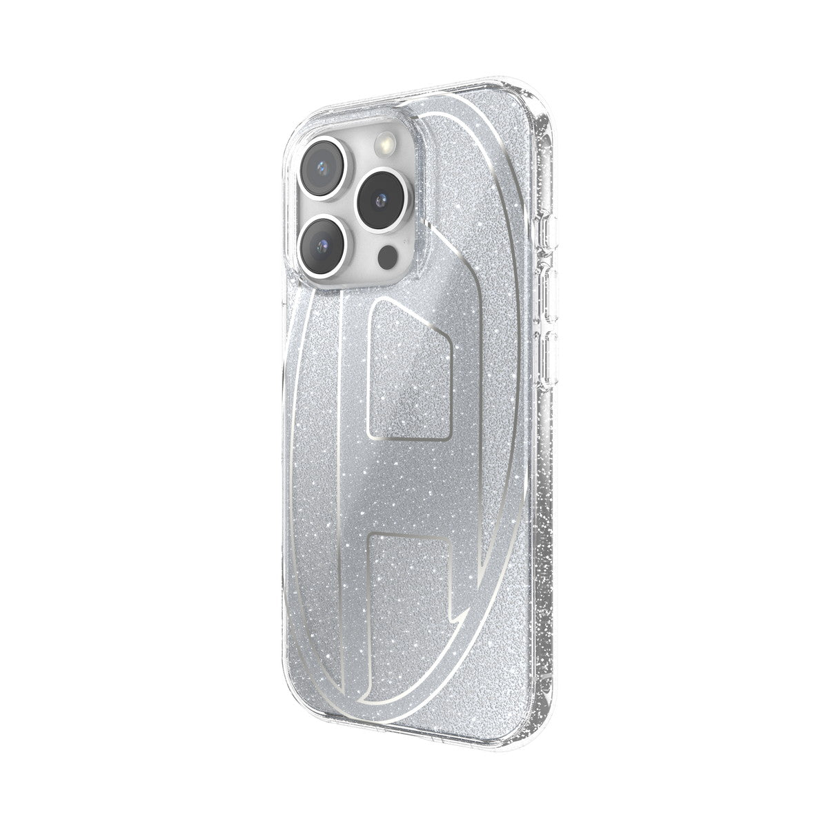 iPhone 16 Proケース Oval D Glitter シルバー