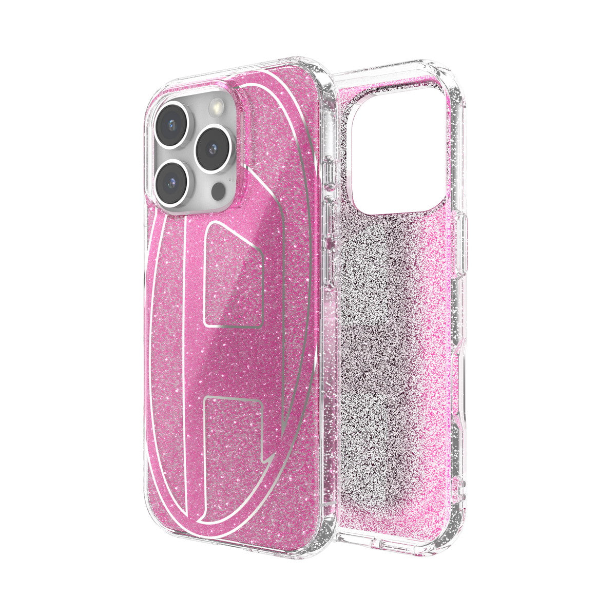 iPhone 16 Proケース Oval D Glitter ピンク