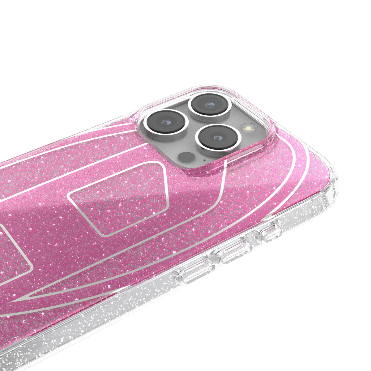 iPhone 16 Proケース Oval D Glitter ピンク