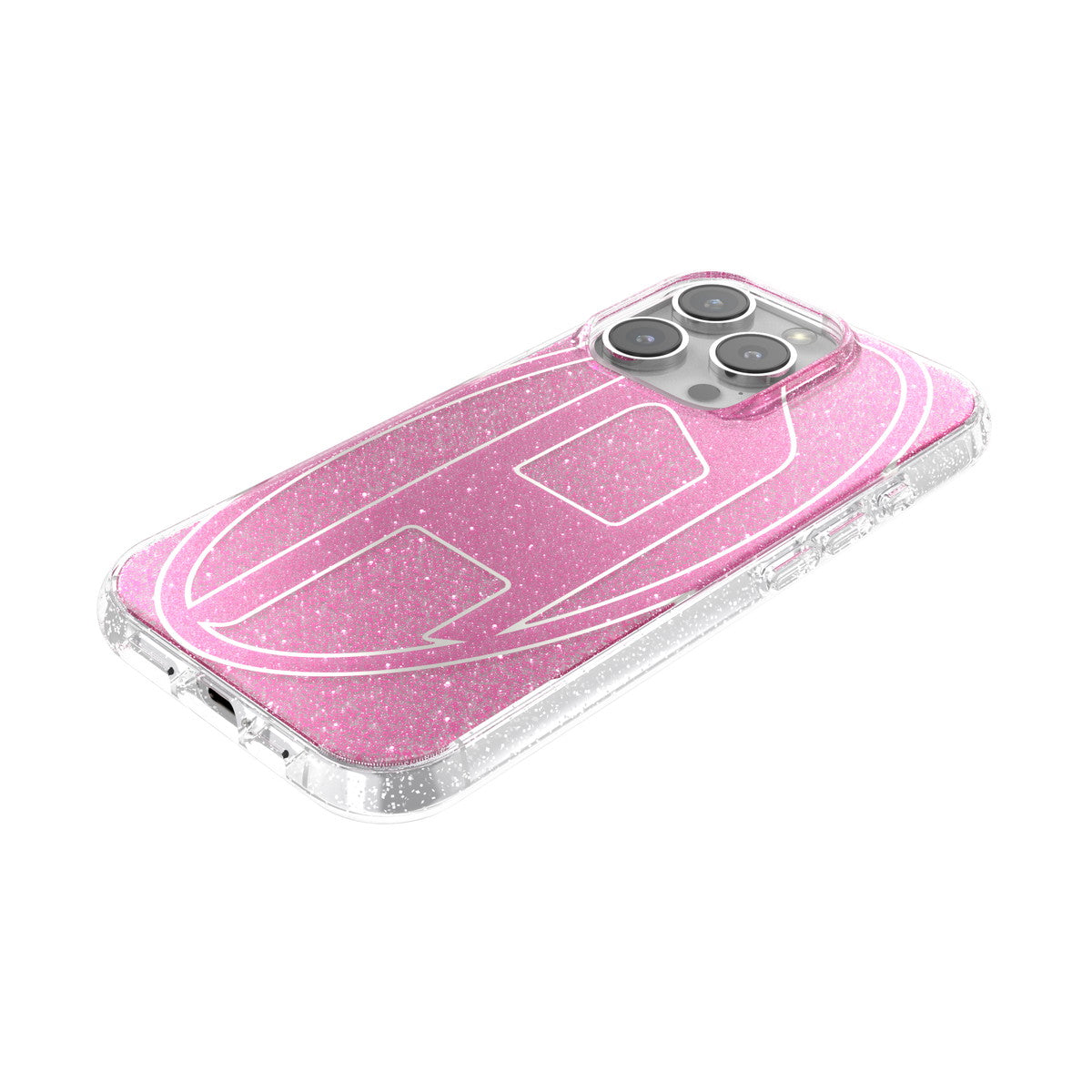 iPhone 16 Proケース Oval D Glitter ピンク