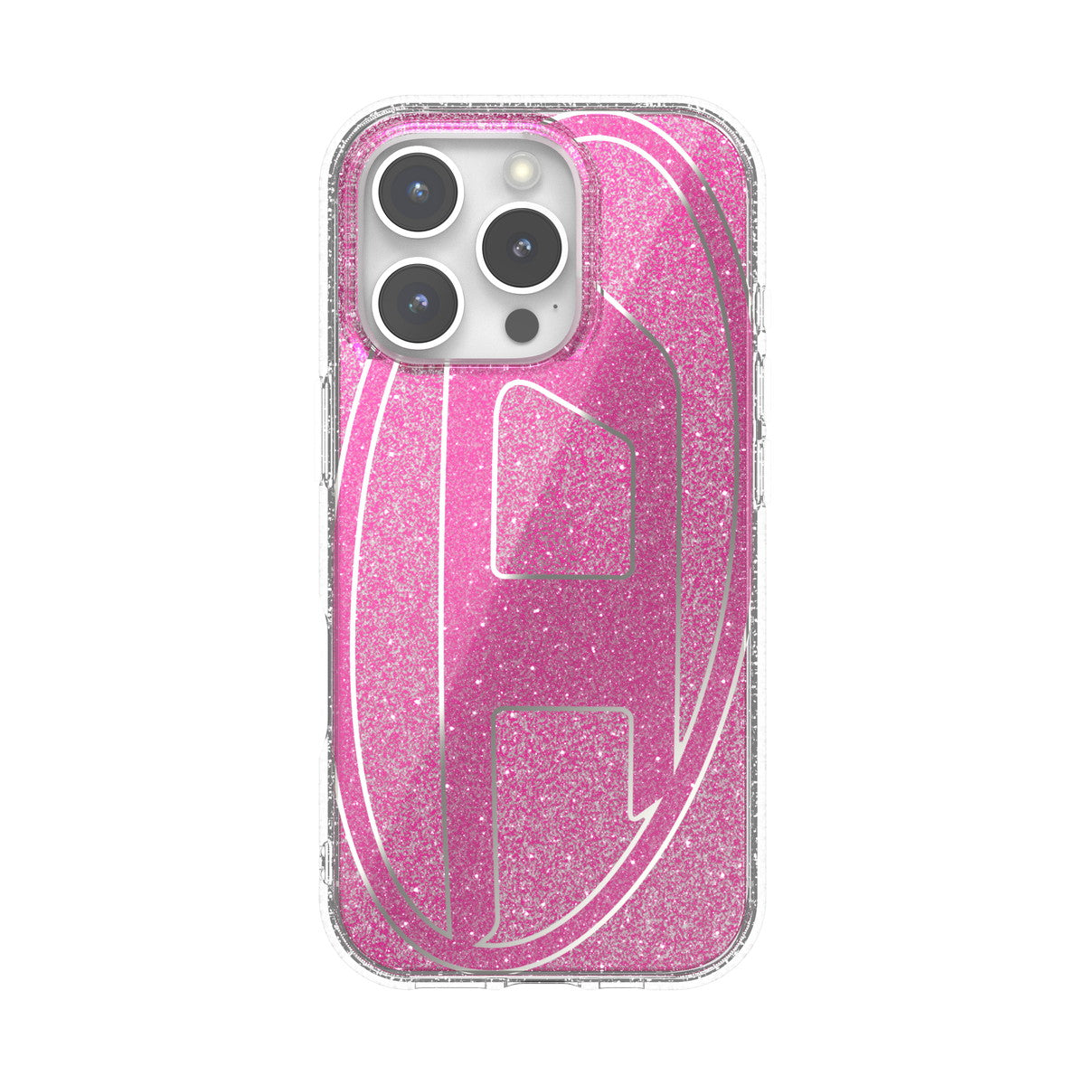 iPhone 16 Proケース Oval D Glitter ピンク