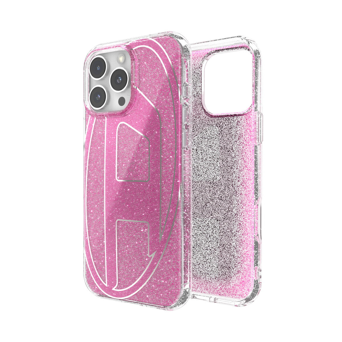 iPhone 16 Pro Maxケース Oval D Glitter ピンク