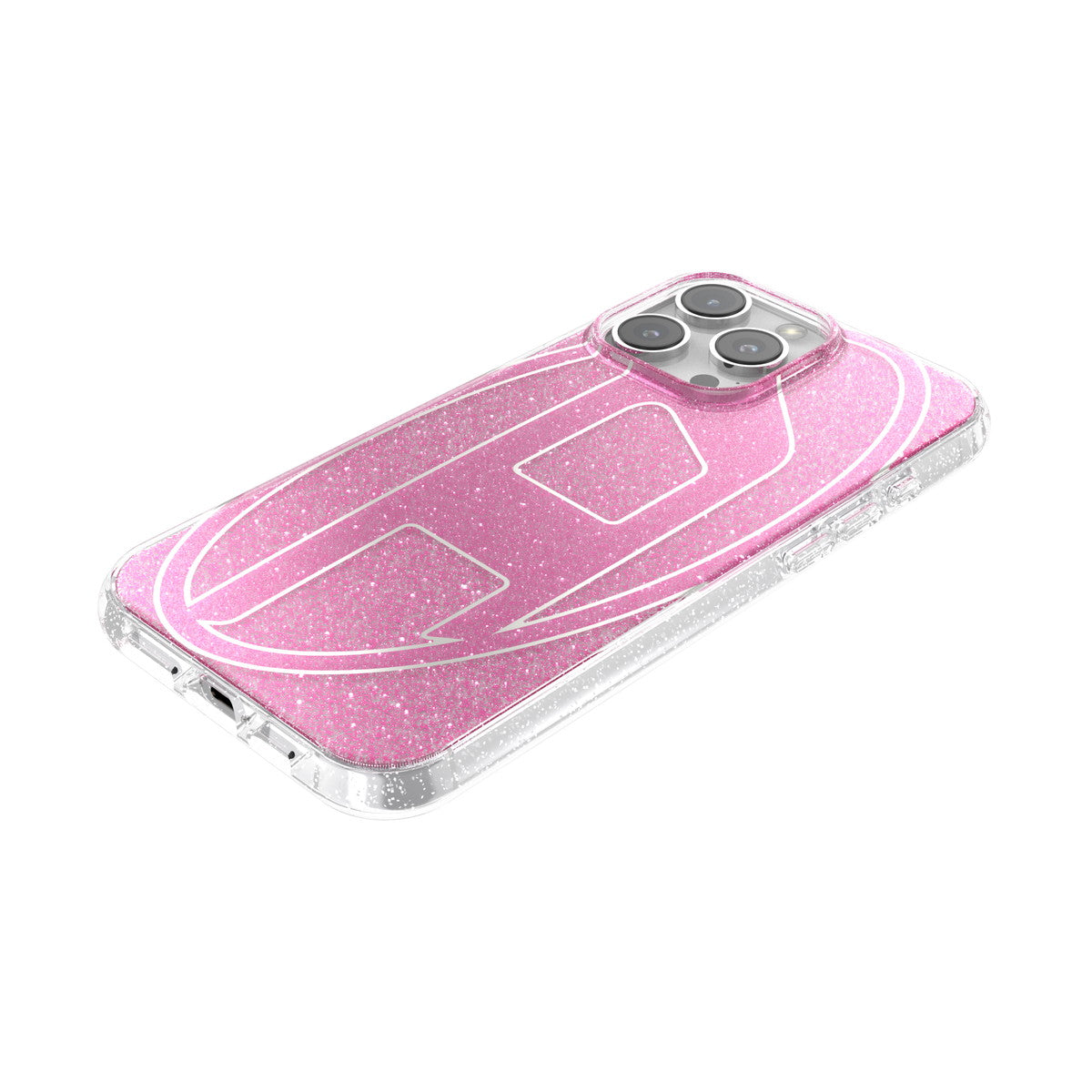 iPhone 16 Pro Maxケース Oval D Glitter ピンク