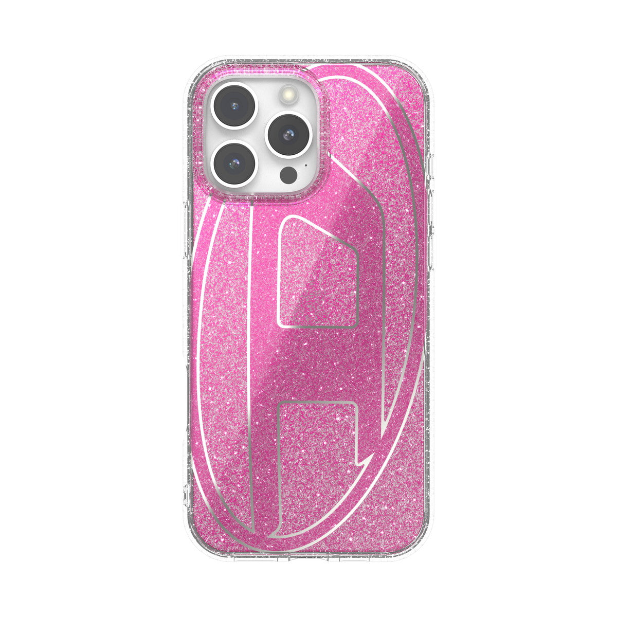 iPhone 16 Pro Maxケース Oval D Glitter ピンク