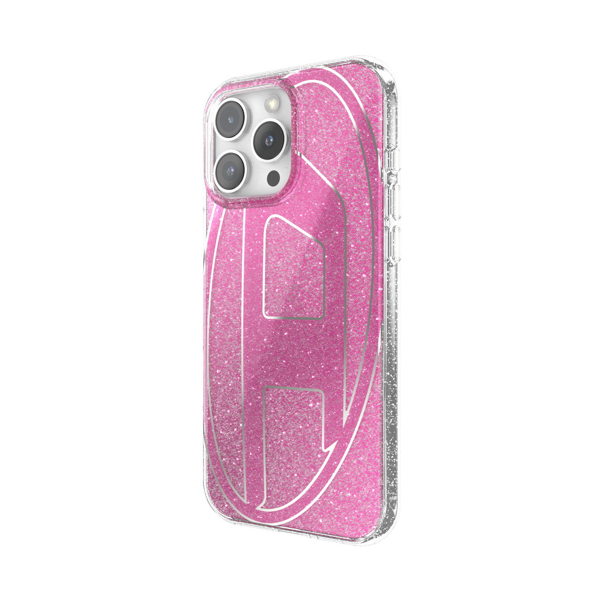 iPhone 16 Pro Maxケース Oval D Glitter ピンク
