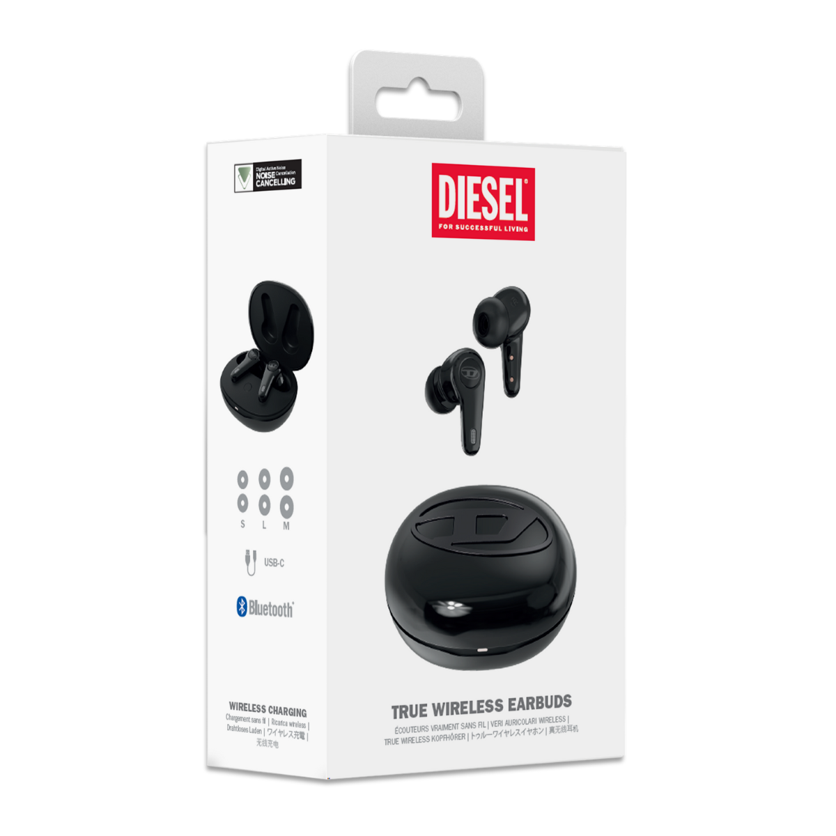 ワイヤレスイヤホン DIESEL True Wireless Earbuds ANC アクティブノイズキャンセリング ブラック
