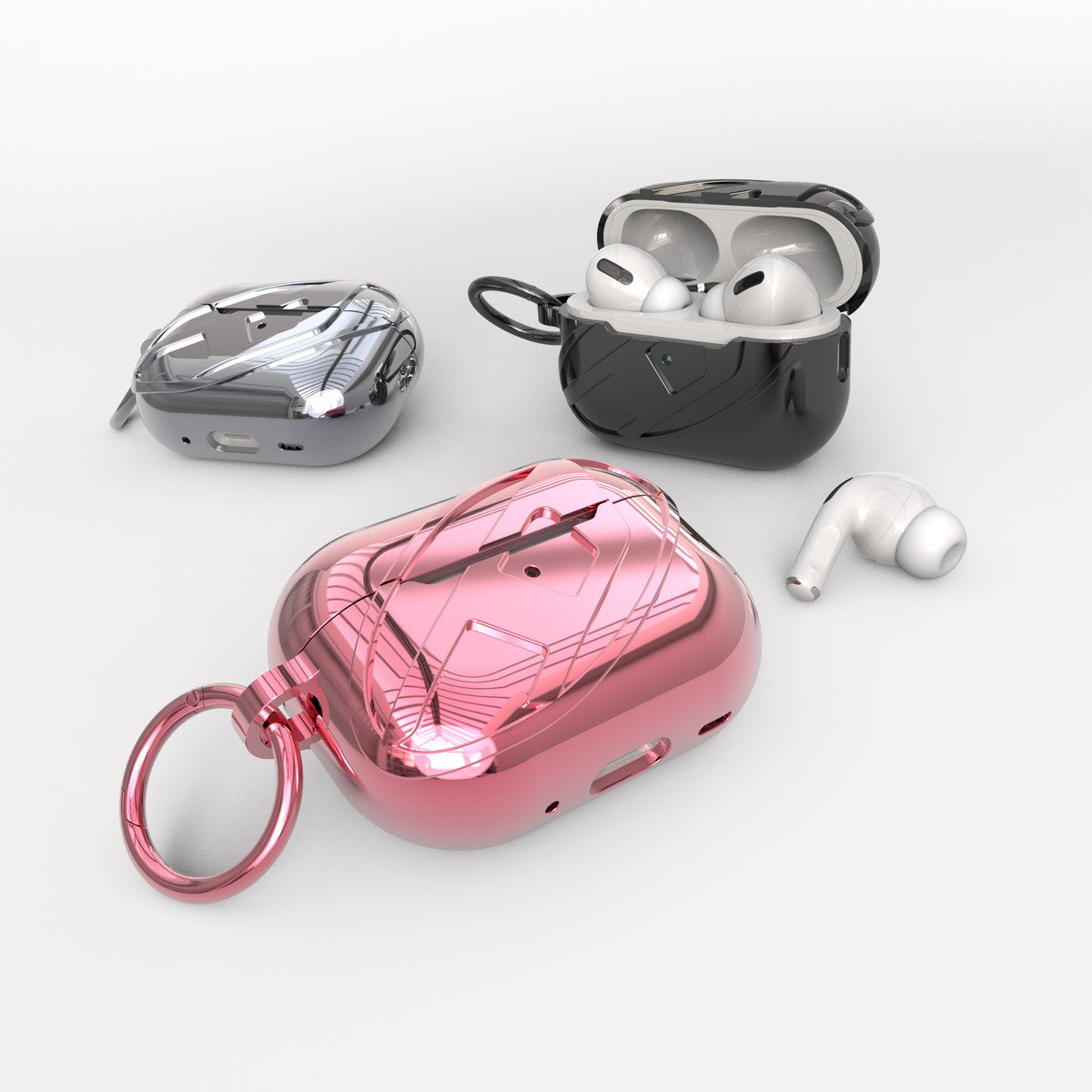 AirPods Proケース Oval D GLOSSY ピンク