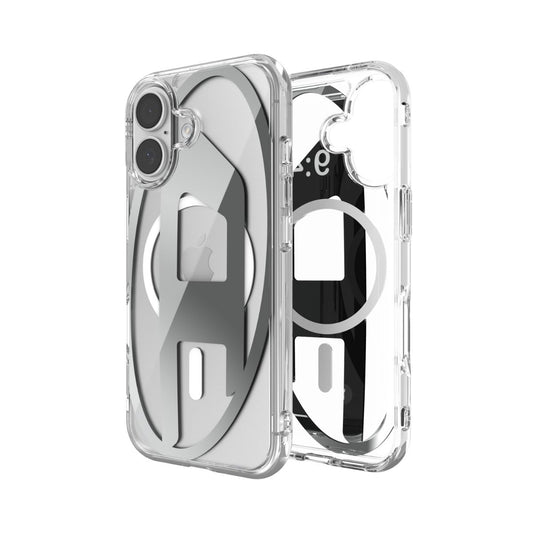 iPhone 17ケース Oval D Metallic Magsafe クリア/シルバー