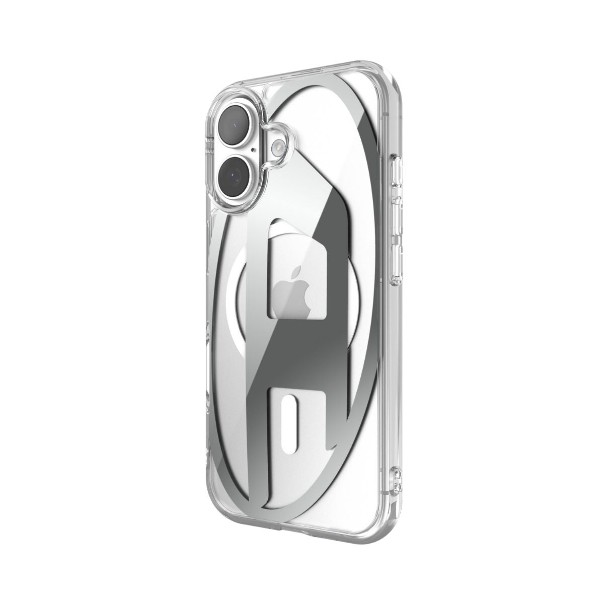 iPhone 17ケース Oval D Metallic Magsafe クリア/シルバー