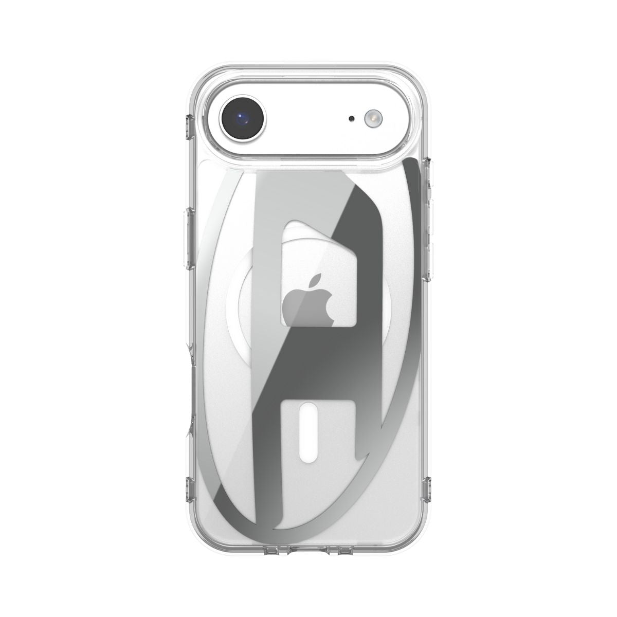 iPhone Airケース Oval D Metallic Magsafeクリア/シルバー