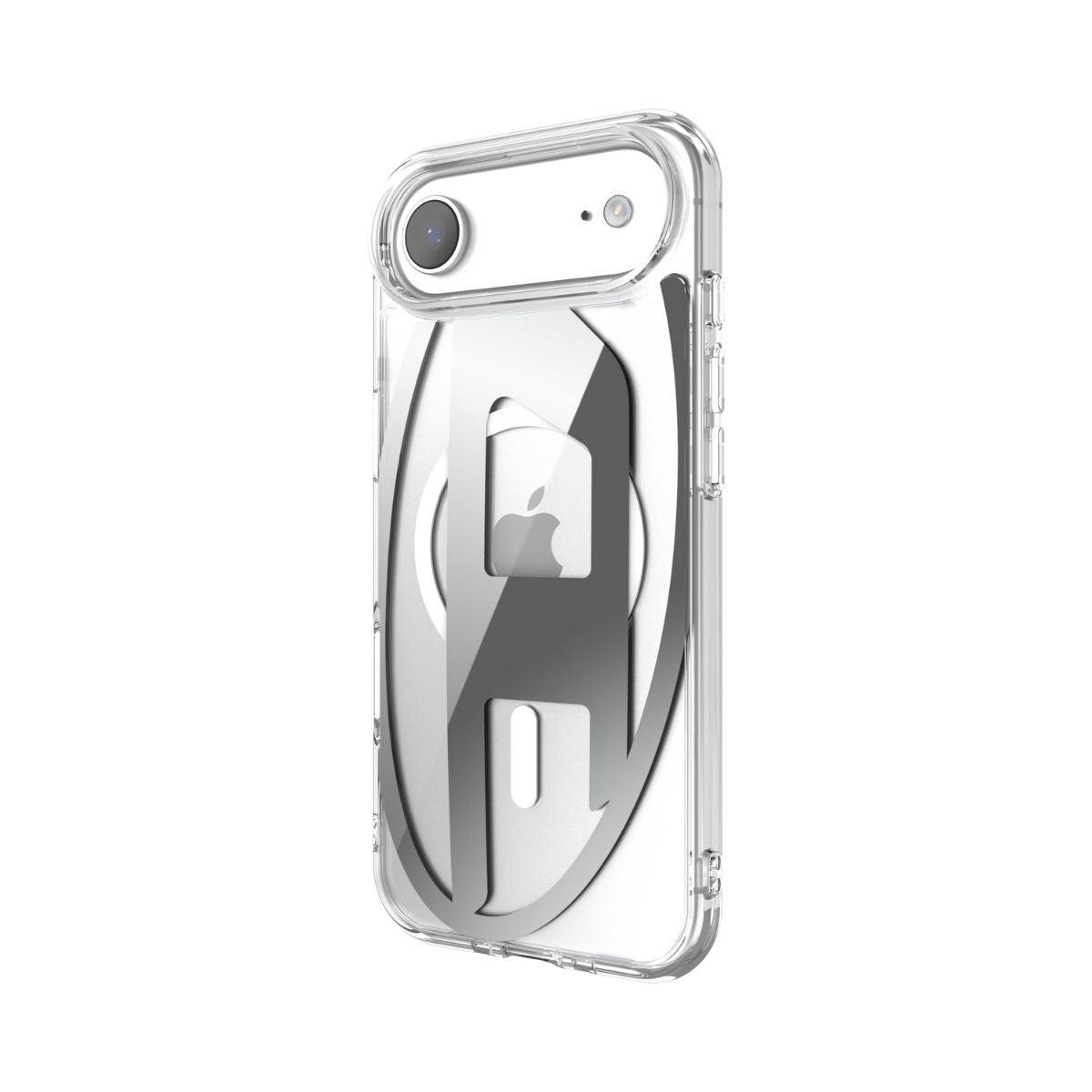 iPhone Airケース Oval D Metallic Magsafeクリア/シルバー