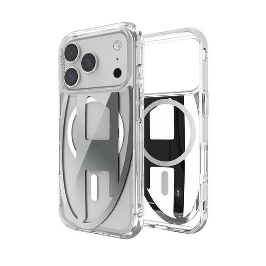 iPhone 17 Proケース Oval D Metallic Magsafe クリア/シルバー