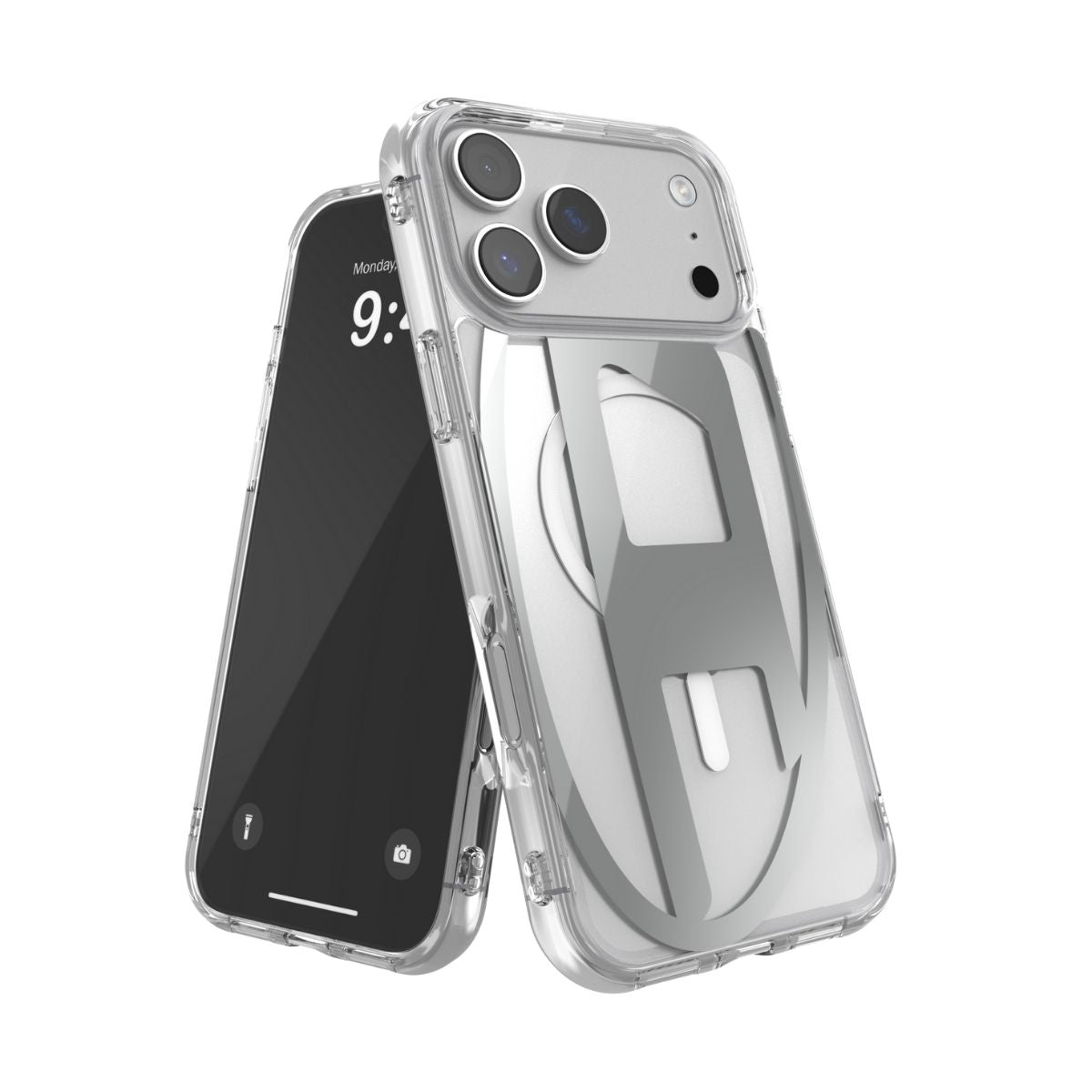 iPhone 17 Pro Maxケース Oval D Metallic Magsafe クリア/シルバー